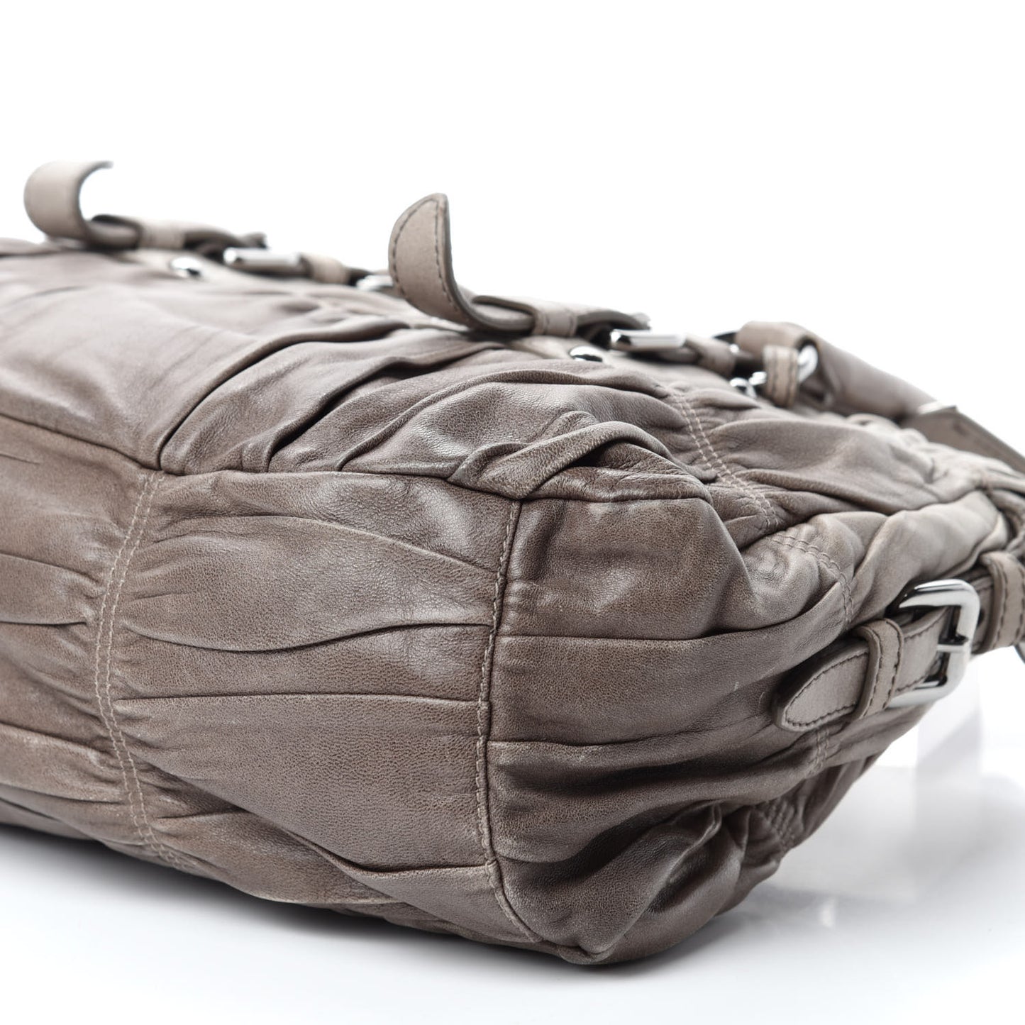 Nappa Gaufre Shopping Satchel Sfumato
