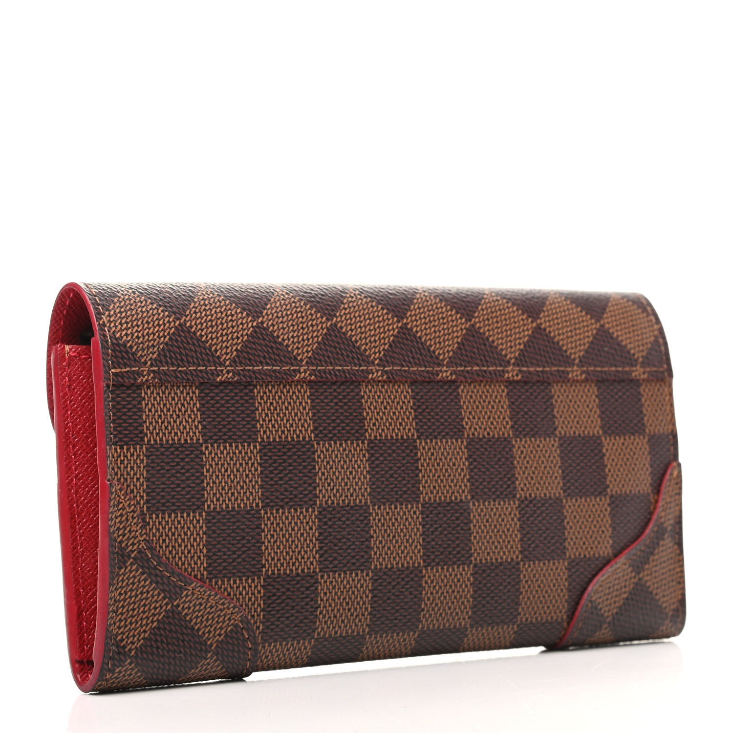 Louis Vuitton Damier Ebene Caissa Wallet Cherry 3 of 8
