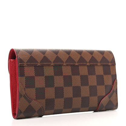 Louis Vuitton Damier Ebene Caissa Wallet Cherry 3 of 8