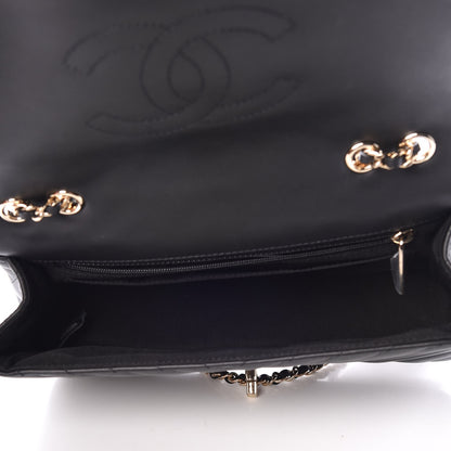 Chanel Calfskin Chevron Quilted Statement Flap Black 6 of 8
