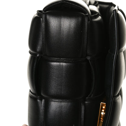 Bottega Veneta Lambskin Maxi Intreccio Padded Chain Cassette Crossbody Bag Black 25 of 33