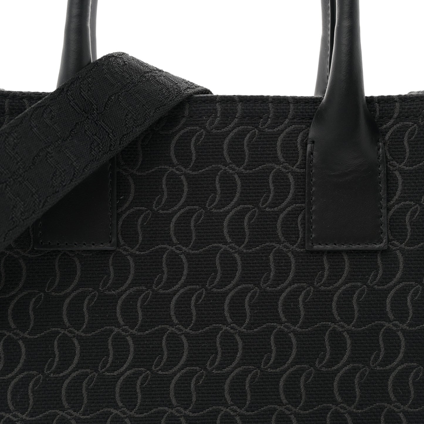 Jacquard Toile Monogram By My Side Tote Black