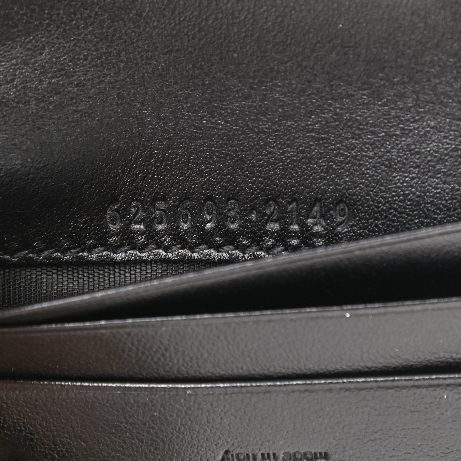 Gucci Calfskin Matelasse GG Marmont Mini Wallet On Chain Black 7 of 11