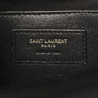 Saint Laurent Grain De Poudre Medium Classic Monogram Kate Satchel Black 6 of 12