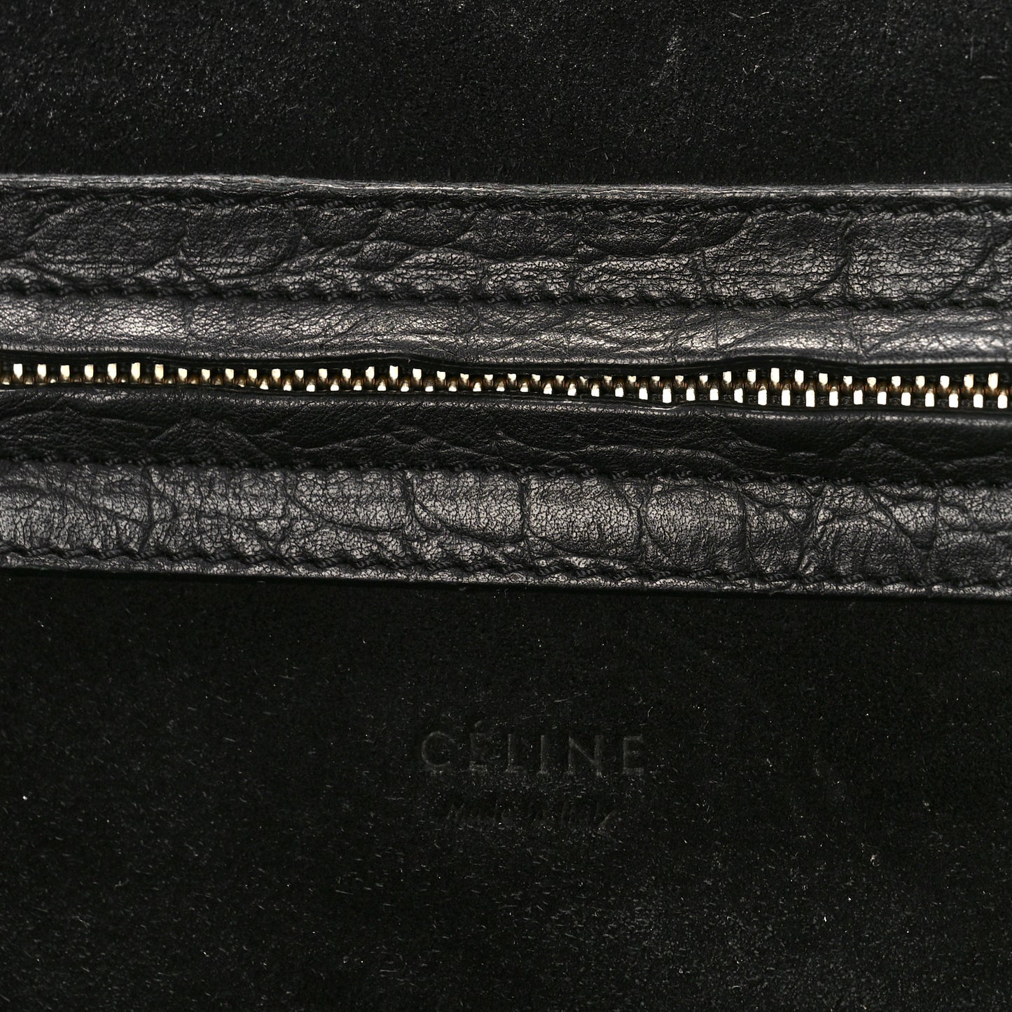 Crocodile Embossed Calfskin Medium Phantom Luggage Black
