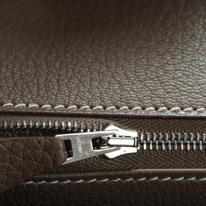 Hermes Taurillon Clemence Birkin 35 Etoupe 14 of 25