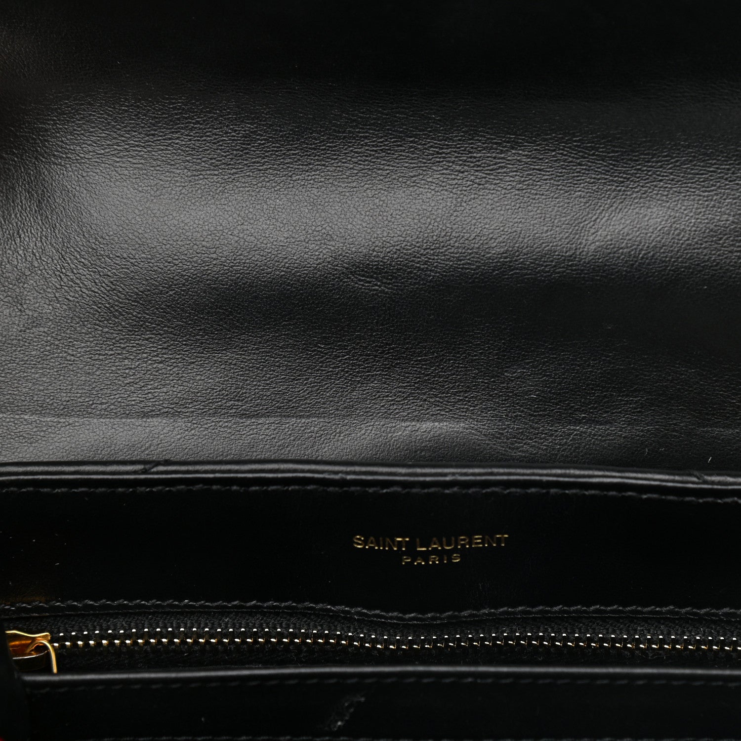Saint Laurent Calfskin Y Quilted Monogram Toy Loulou Crossbody Bag Black 11 of 15