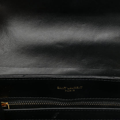 Saint Laurent Calfskin Y Quilted Monogram Toy Loulou Crossbody Bag Black 11 of 15