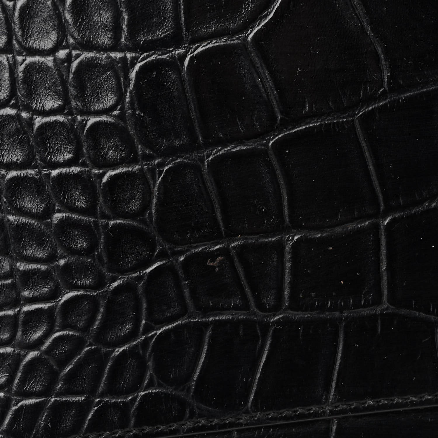 Givenchy Calfskin Crocodile Embossed Large Antigona Black 14 of 15