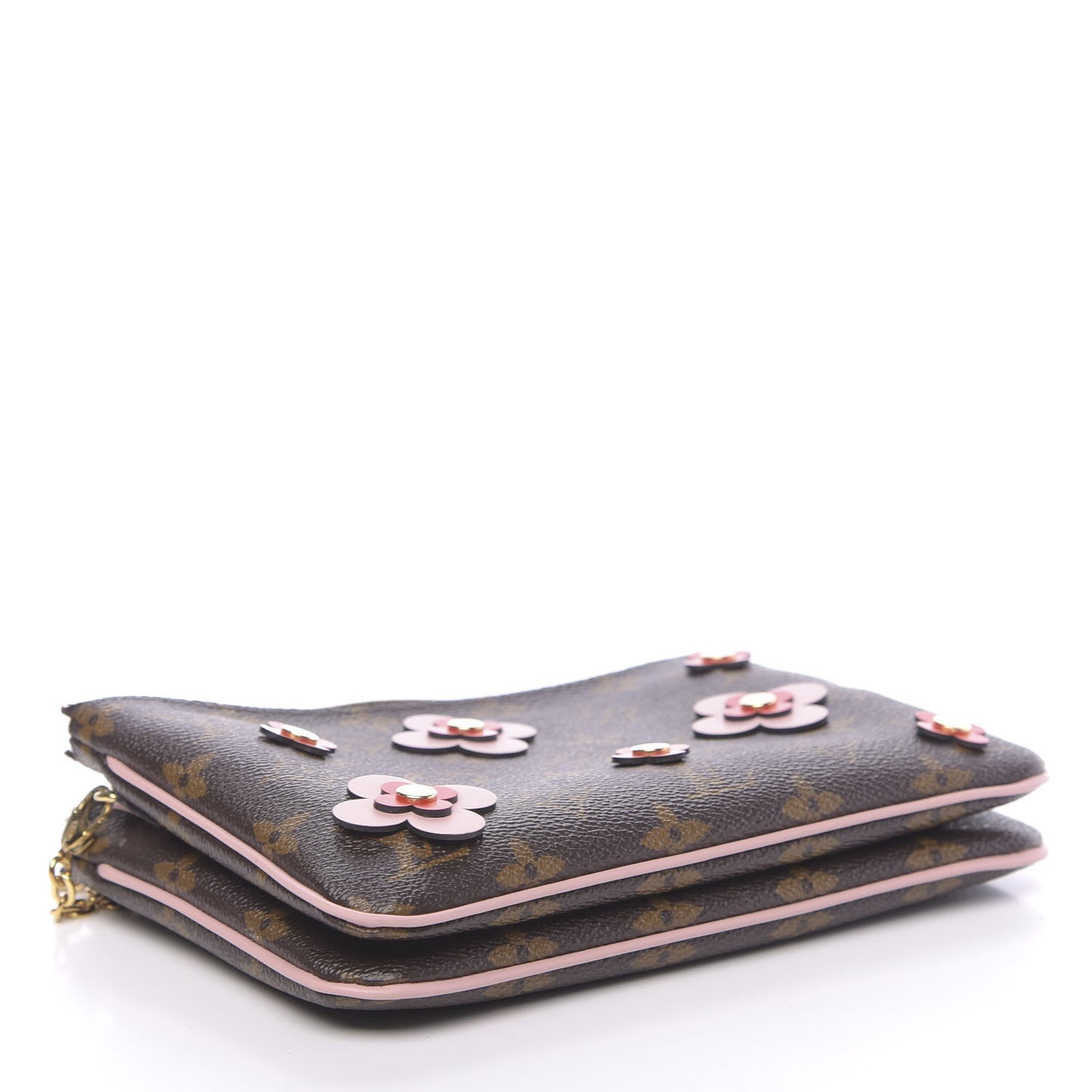 Monogram Blooming Flowers Double Zip Pochette