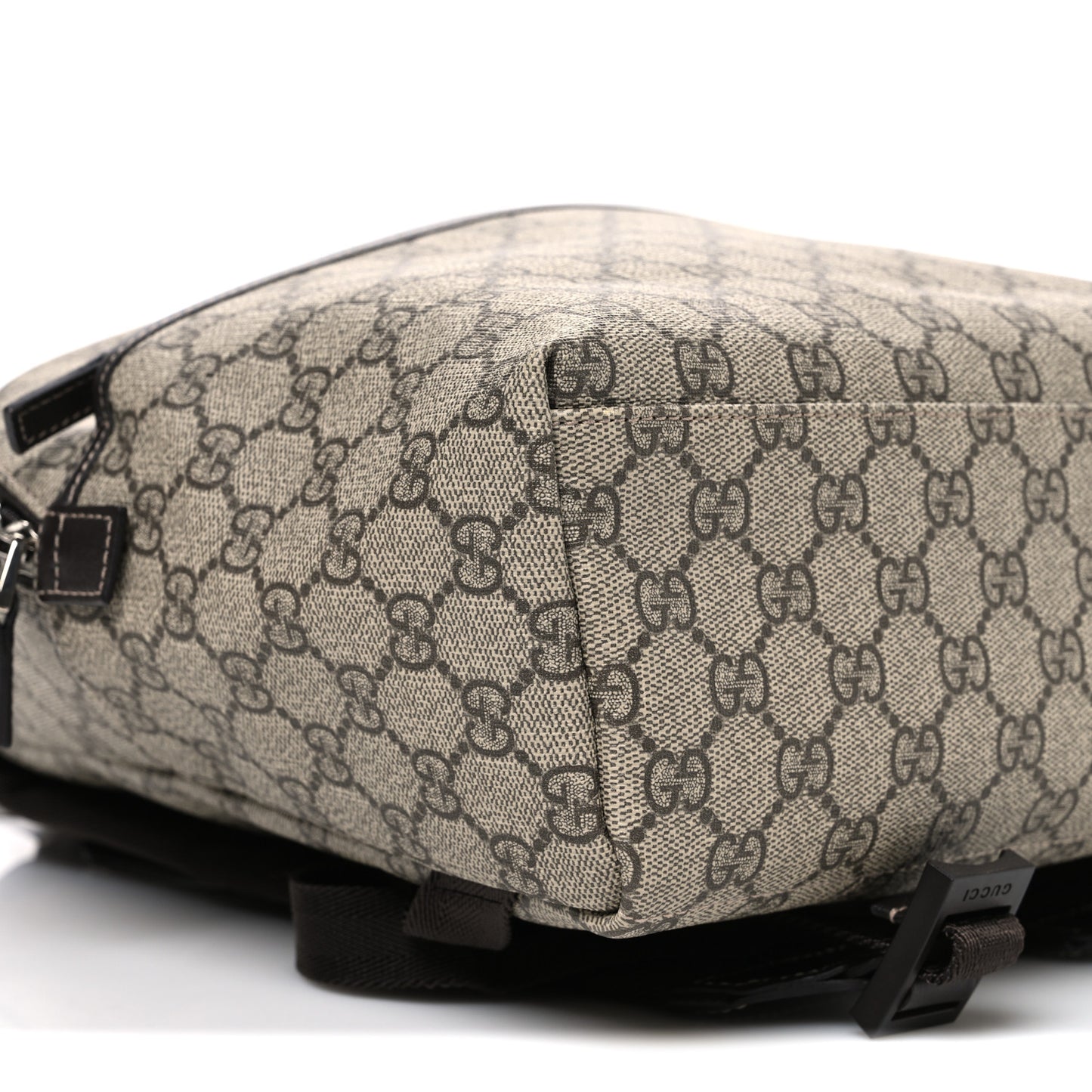 GG Supreme Monogram Margaux Calfskin Childrens Day Backpack Beige Ebony Cocoa Dark Chocolate