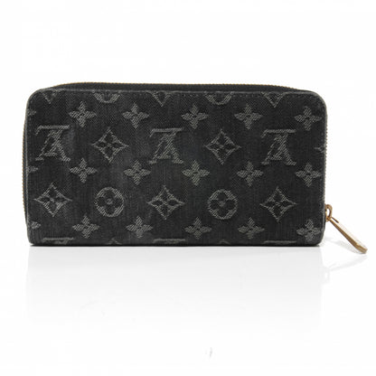 Louis Vuitton Denim Zippy Wallet Black 3 of 11