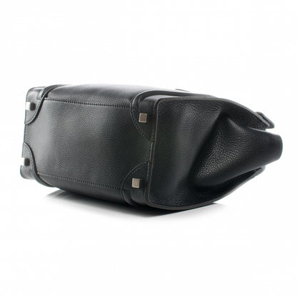 Celine Drummed Leather Micro Luggage Bag Black 4 of 8