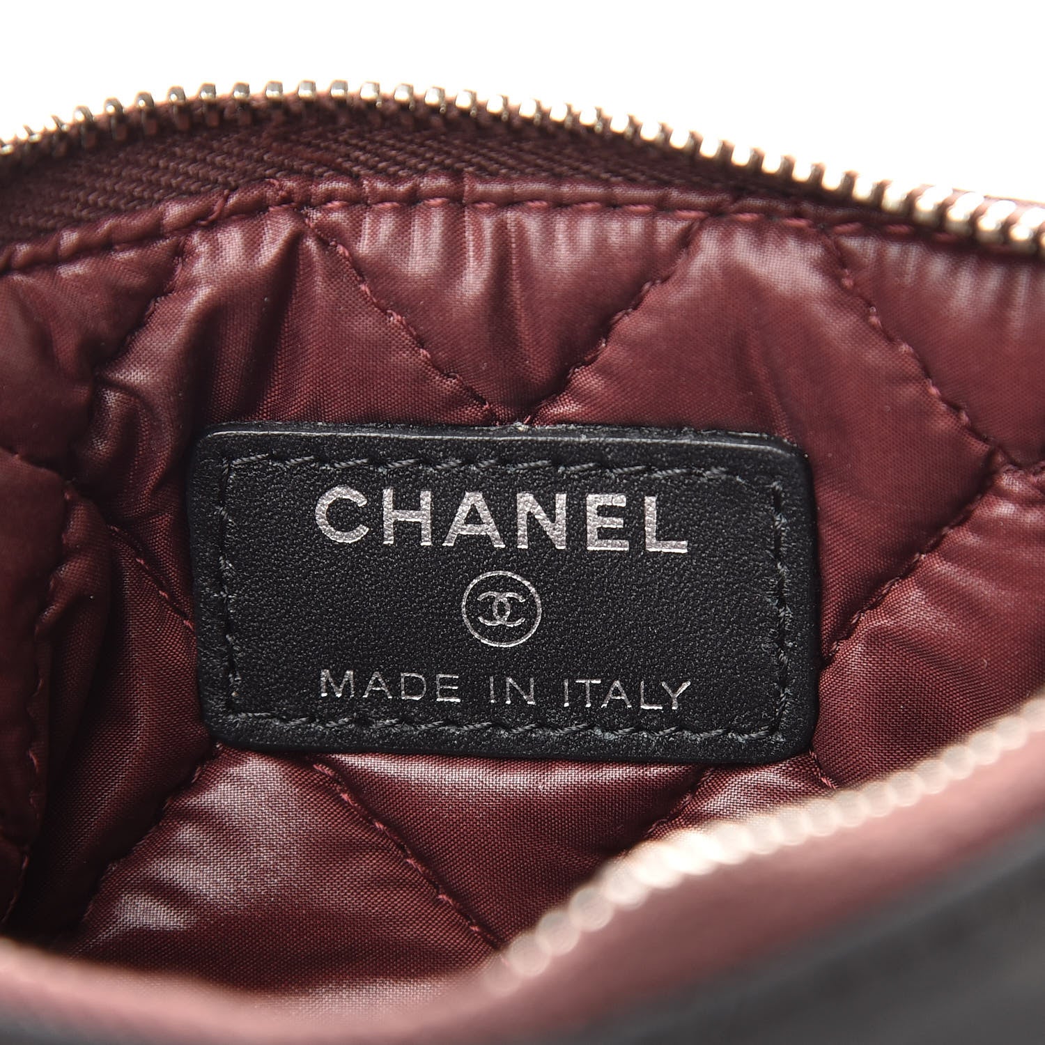 Chanel Nylon Quilted Small Cosmetic Case Black 6 of 8