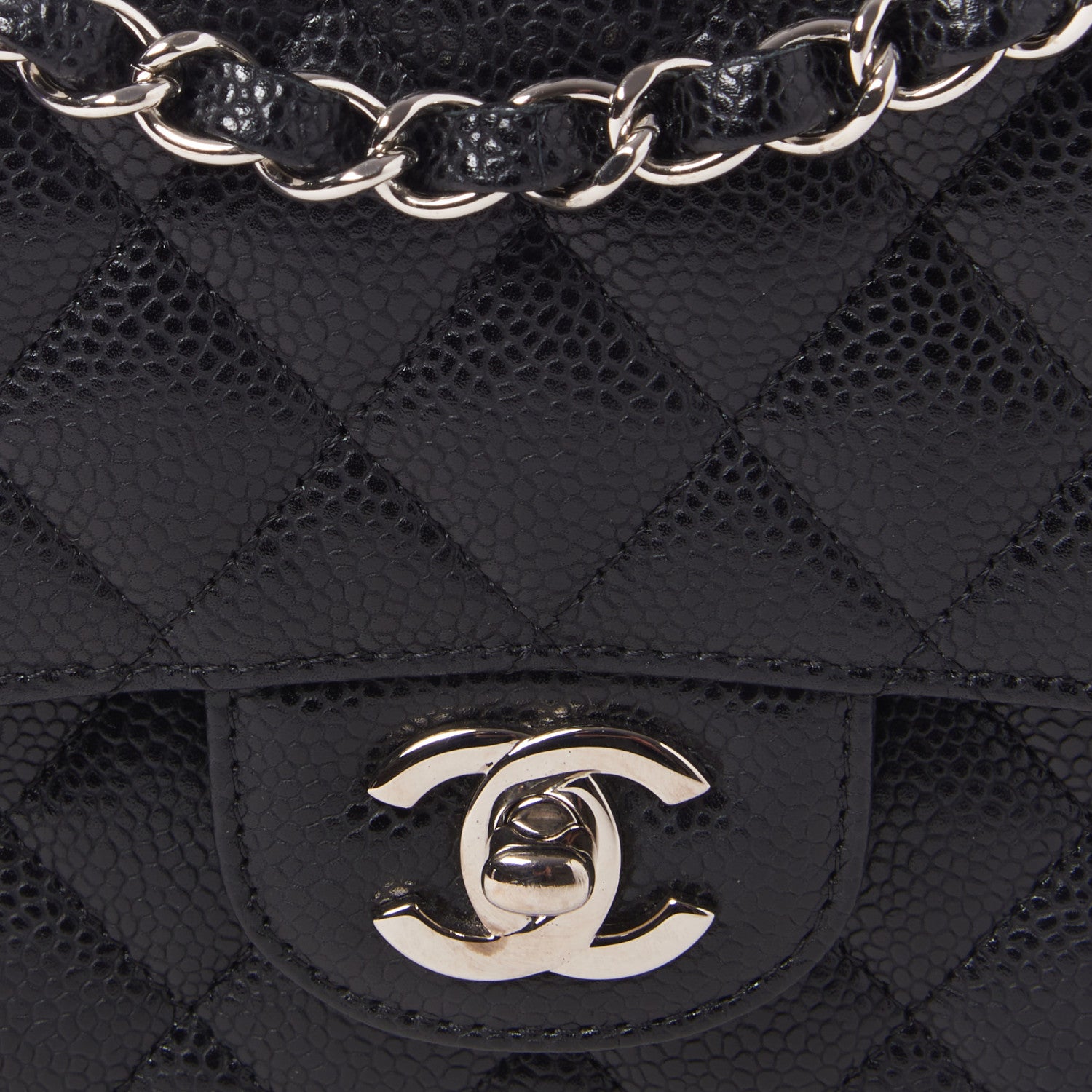 Chanel Caviar Quilted Medium Double Flap Black 9 of 10