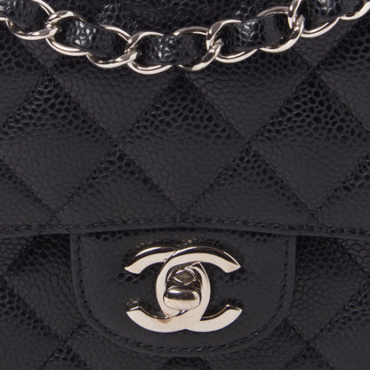 Chanel Caviar Quilted Medium Double Flap Black 9 of 10