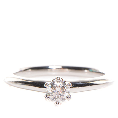 Tiffany Platinum .25 Carat Diamond Engagement Ring 6.25 1 of 6