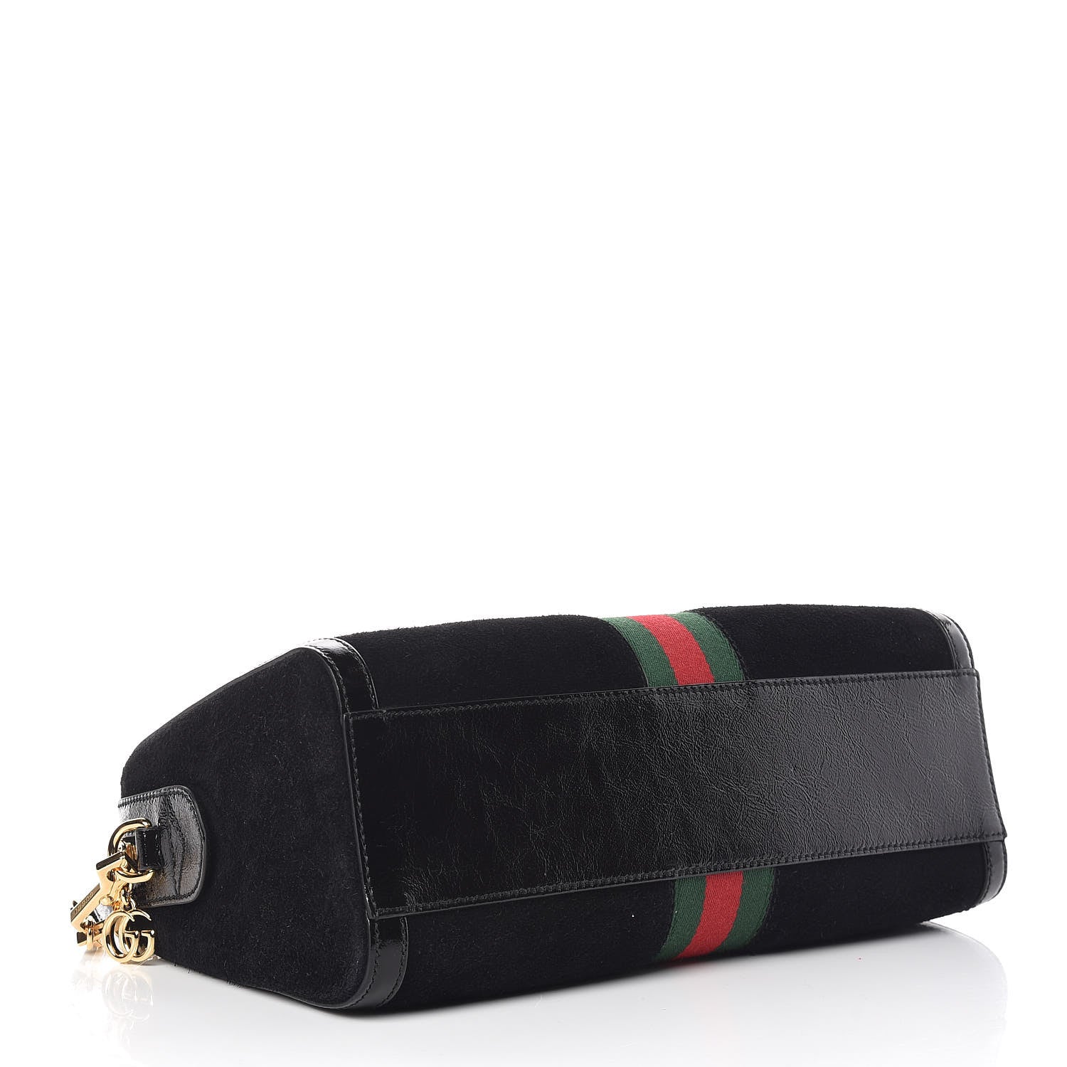 Gucci Suede Patent GG Web Medium Ophidia Boston Black 5 of 12