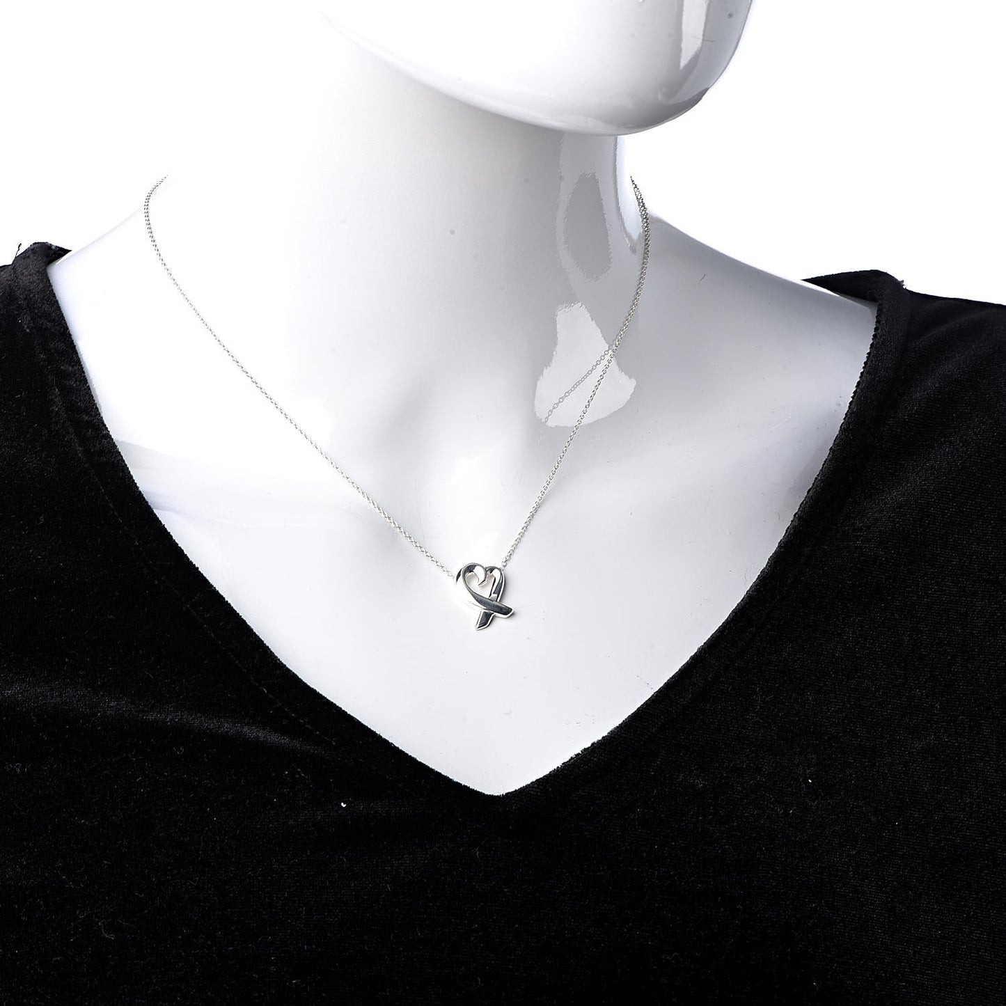 Sterling Silver Small Paloma Picasso Loving Heart Pendant Necklace