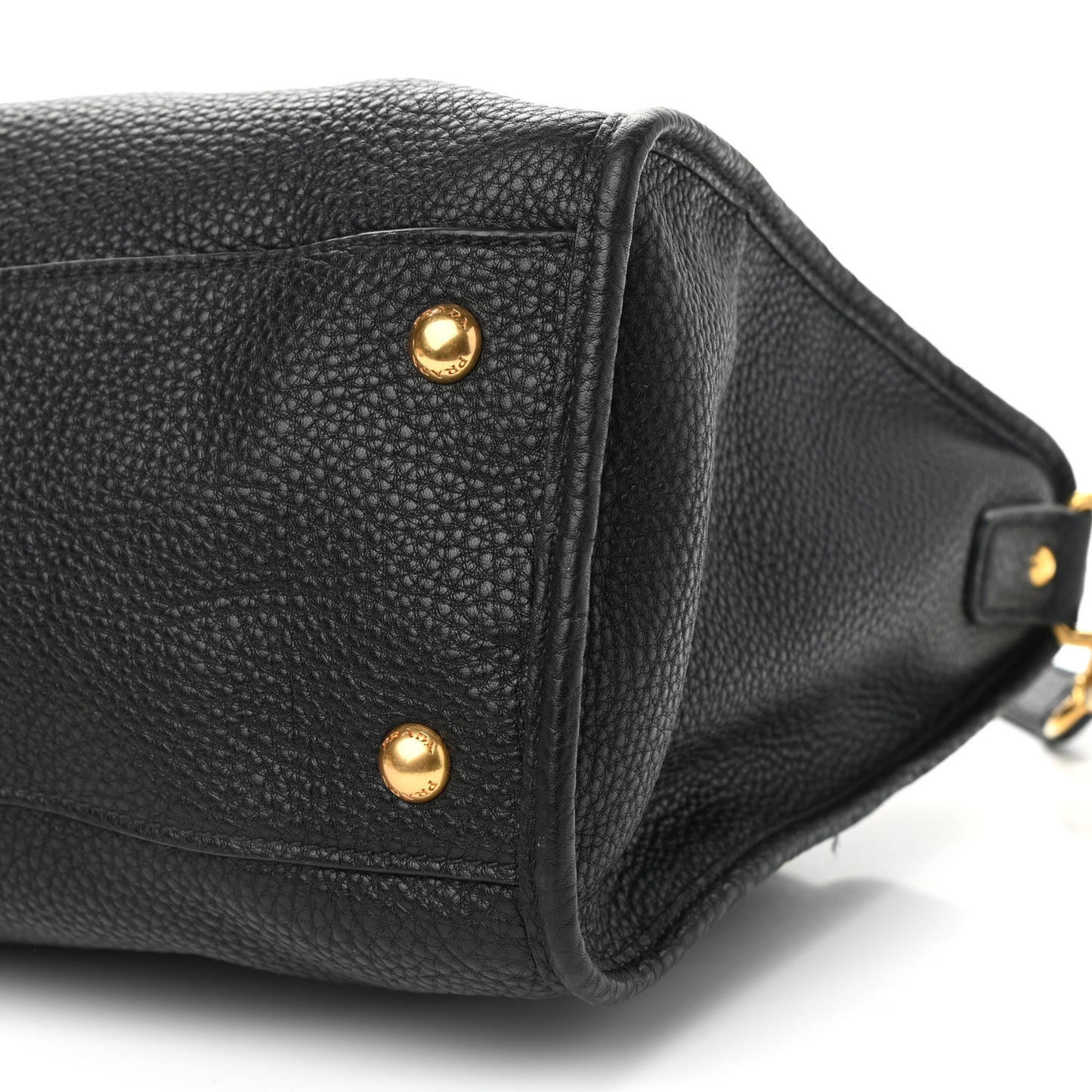 Vitello Daino Shopping Satchel Black
