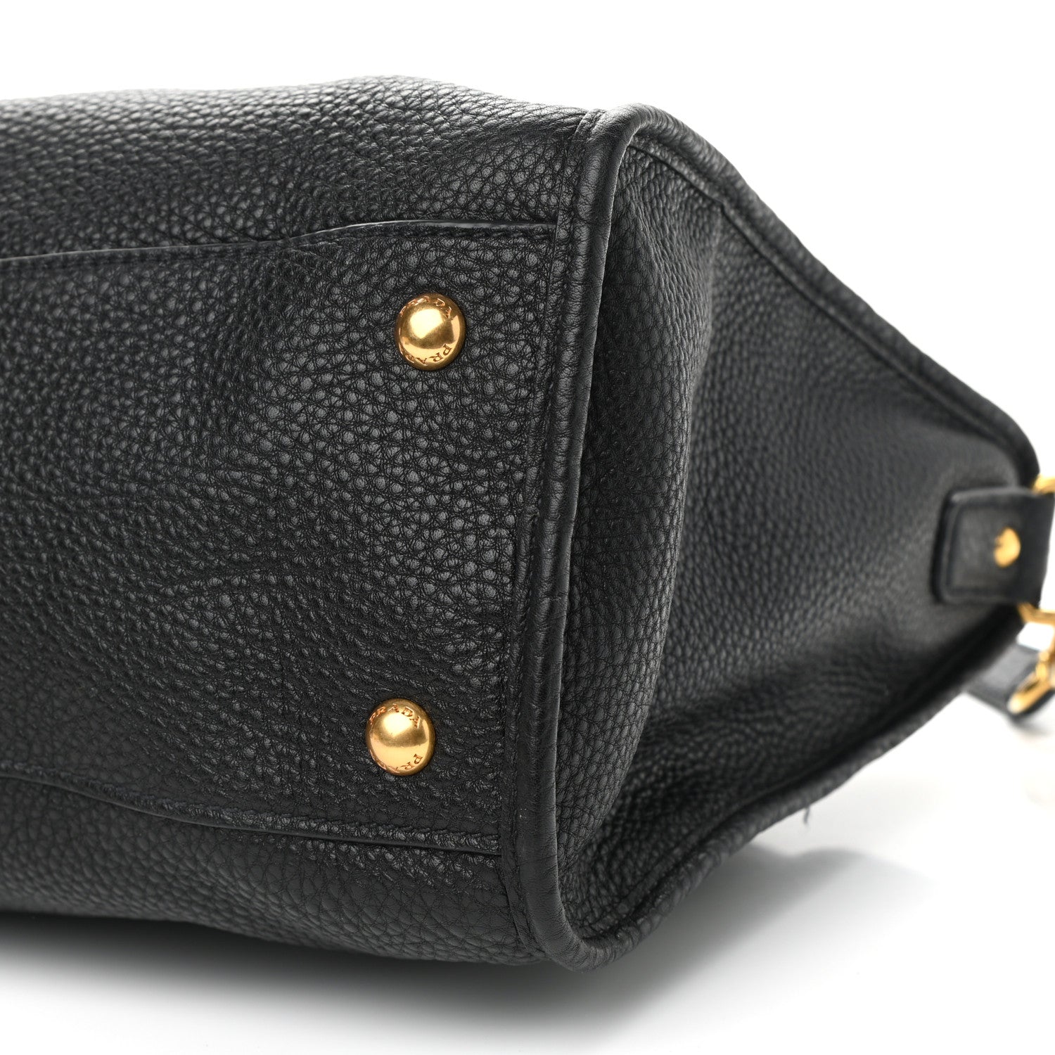 Prada Vitello Daino Shopping Satchel Black 10 of 12