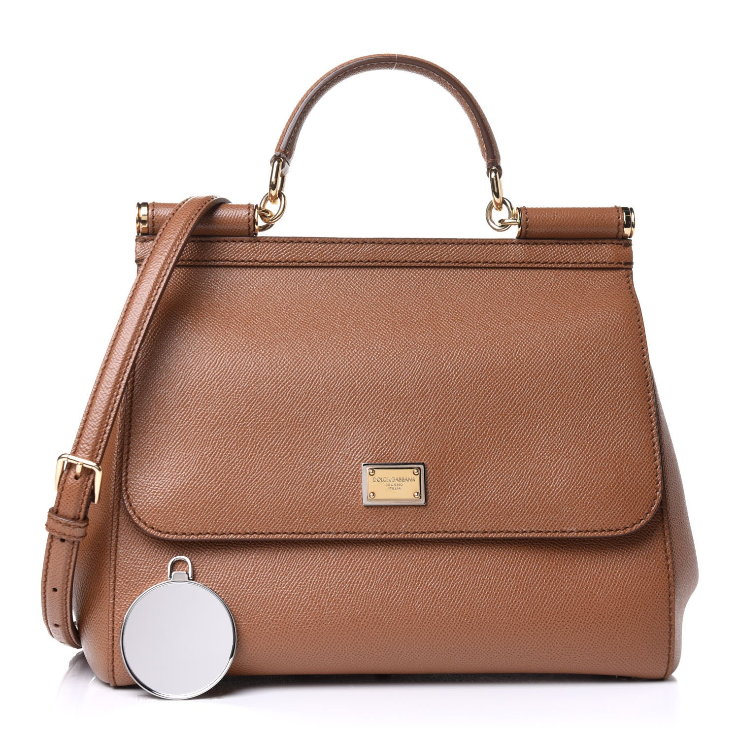 Dolce & Gabbana Dauphine Medium Miss Sicily Satchel Caramello 2 of 9