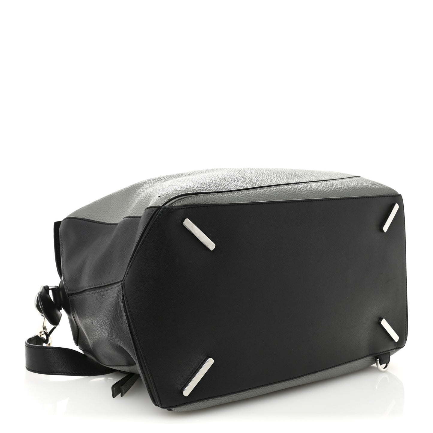 Calfskin XL Puzzle Bag Grey Black