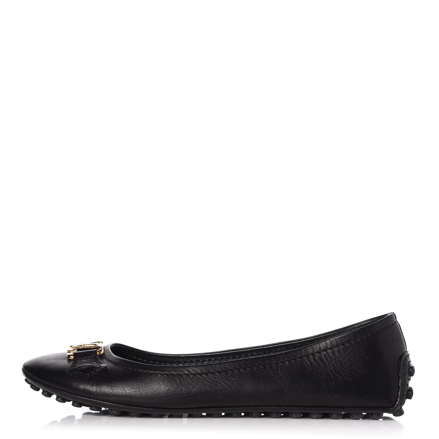 Louis Vuitton Calfskin Oxford Ballerina Flats 38 Black 1 of 10