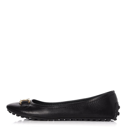 Louis Vuitton Calfskin Oxford Ballerina Flats 38 Black 1 of 10