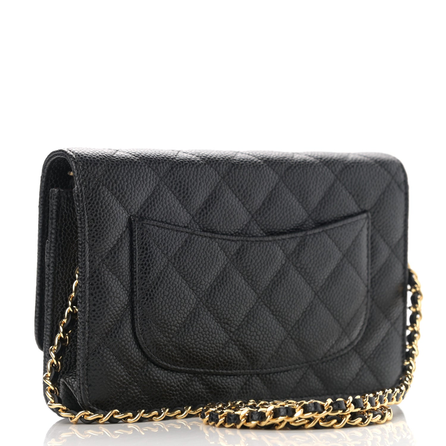 Chanel Caviar Quilted Wallet On Chain WOC Black 3 of 12