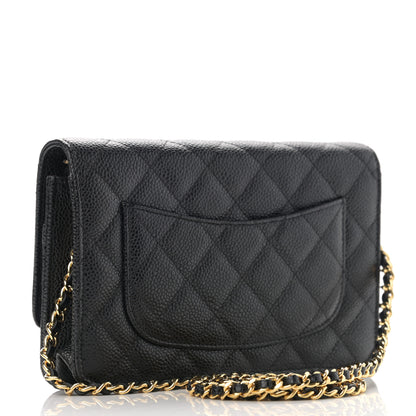 Chanel Caviar Quilted Wallet On Chain WOC Black 3 of 12