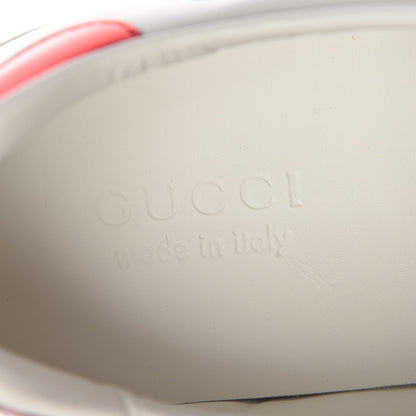 Gucci Calfskin Web Wolf Embroidered Mens Ace Sneakers 9 White 10 of 12