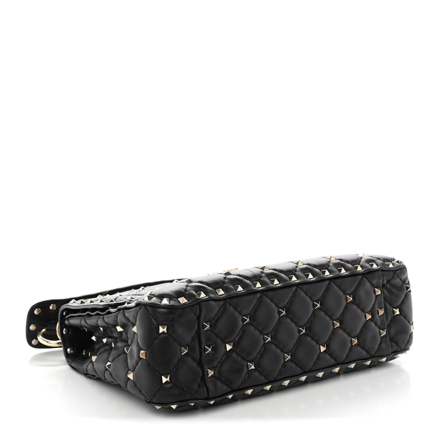 Valentino Garavani Nappa Medium Rockstud Spike Shoulder Bag Black 4 of 10