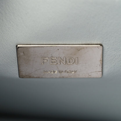 Fendi Vitello Tahiti Burro Large Peekaboo Iconic Essentially Satchel Blue Notte Grigio Perla 7 of 12