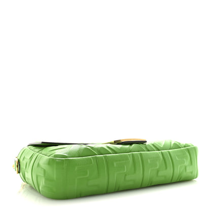 Fendi Nappa FF 1974 Embossed Baguette Tomatillo 4 of 10