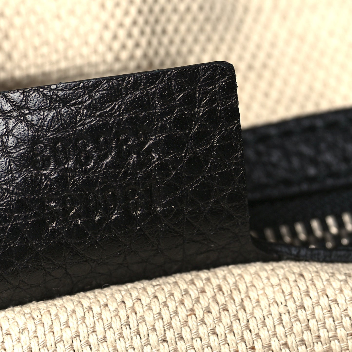 Pebbled Calfskin Studded Medium Soho Chain Shoulder Bag Black