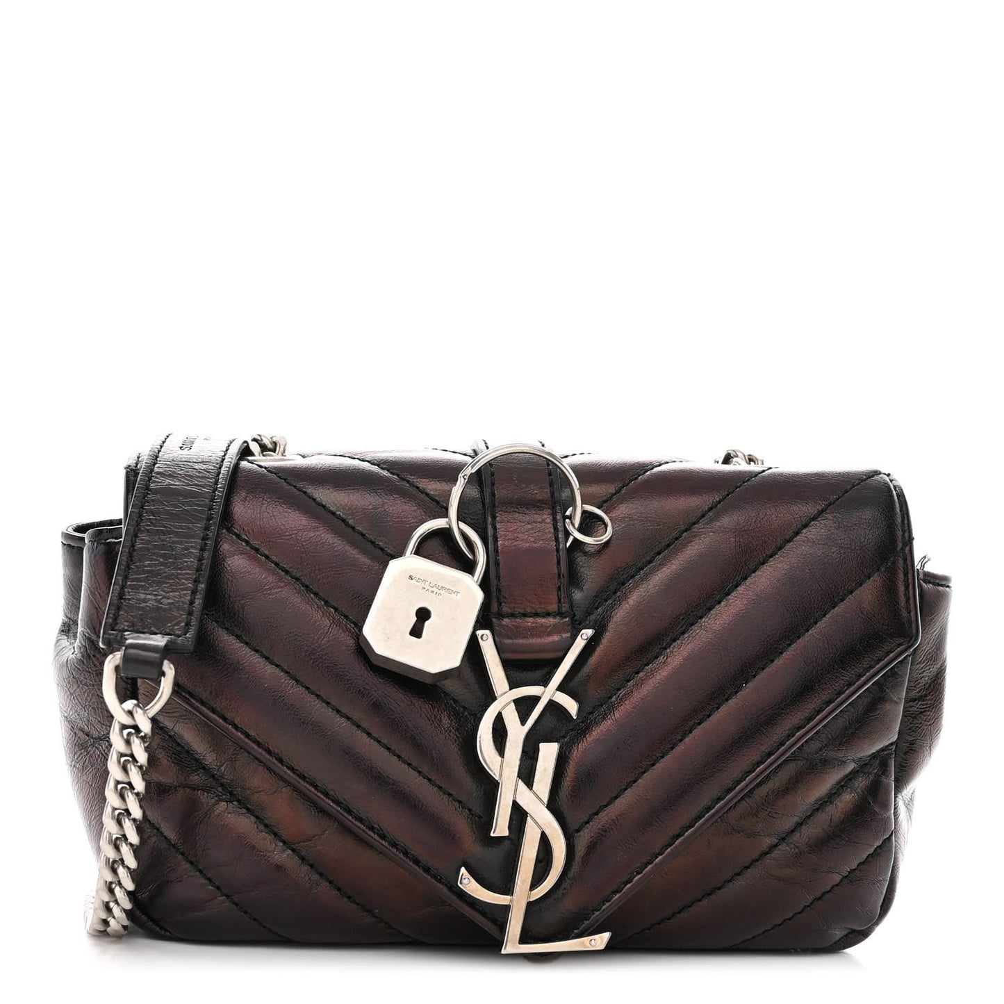 Calfskin Matelassé Monogram Classic Baby Punk Chain Bag Black