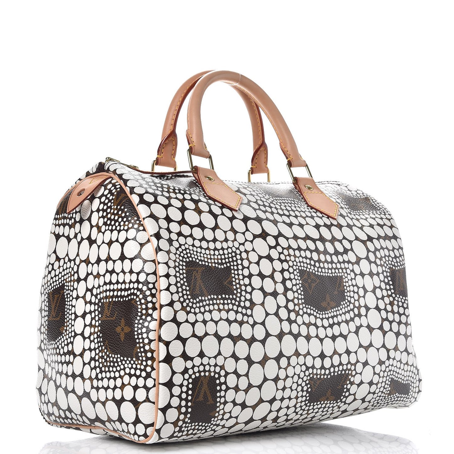 Monogram Kusama Town Speedy 30 White