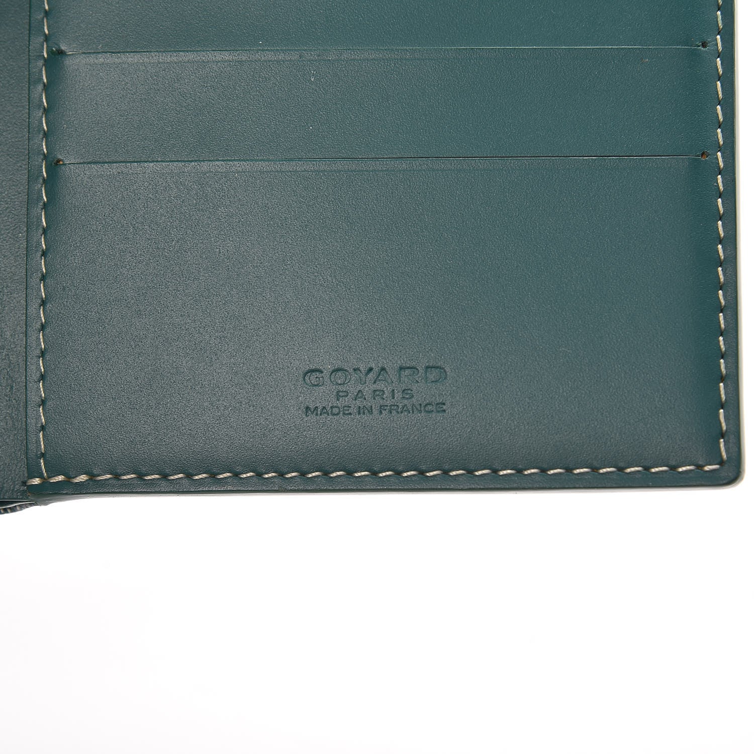 Goyard Goyardine Moliere Wallet Green 6 of 7