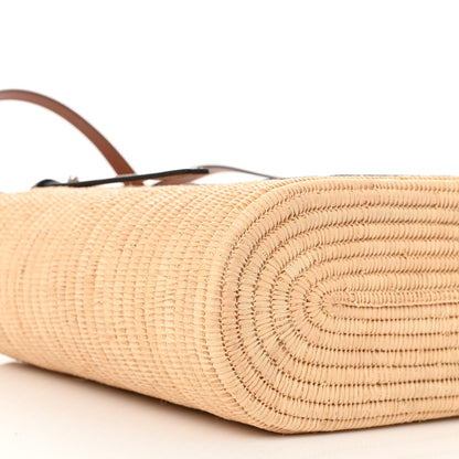 Loewe Raffia Small Square Basket Tote Bag Natural Tan 8 of 9