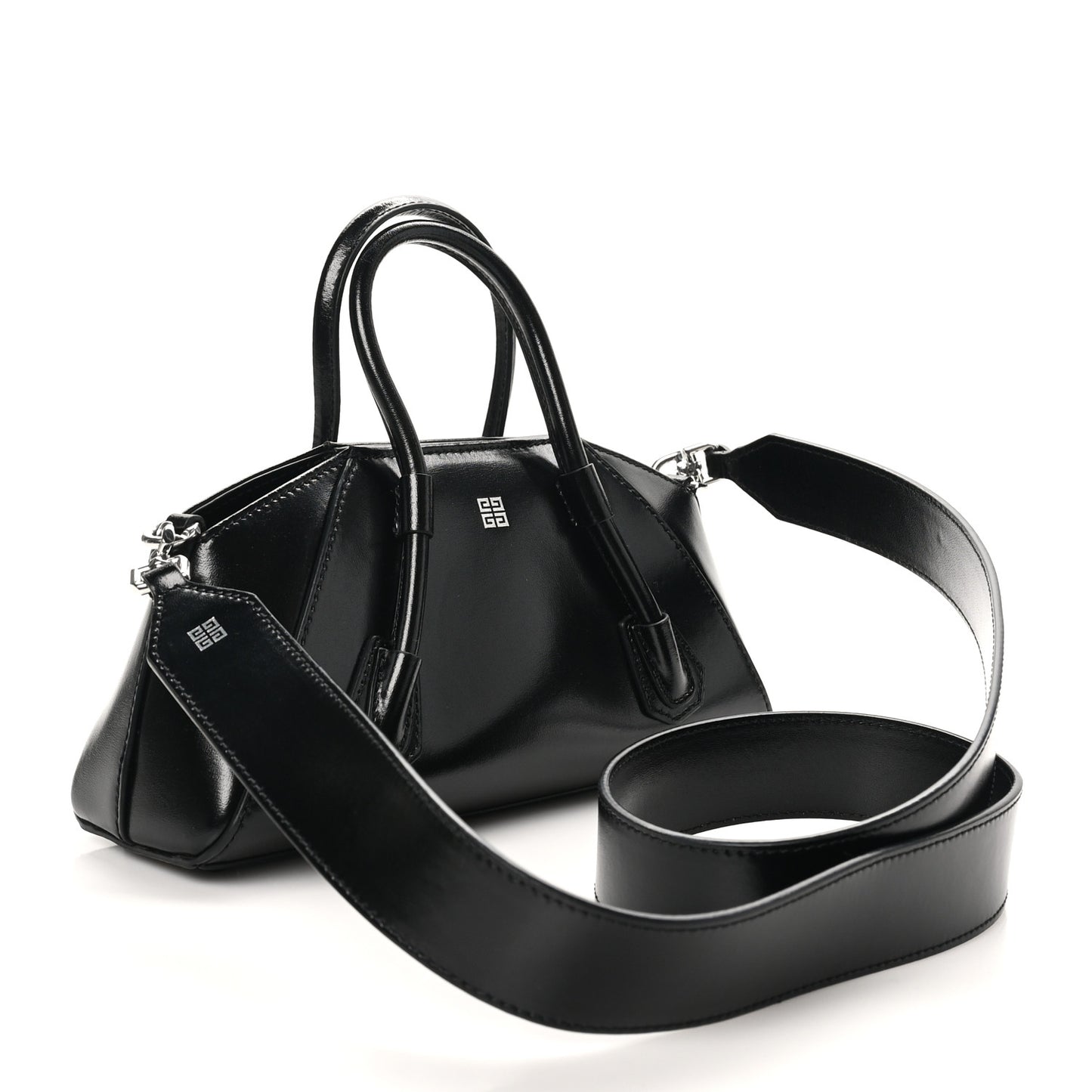 Box Calfskin Mini Antigona Stretch Black
