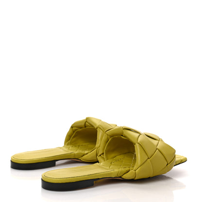 Bottega Veneta Nappa Maxi Intrecciato Lido Flat Sandals 39.5 Acid 4 of 7
