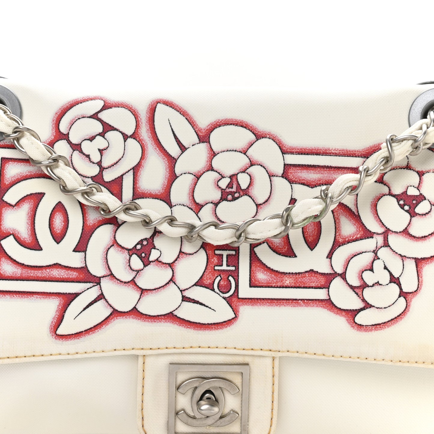Canvas Sport Camellia Flap White