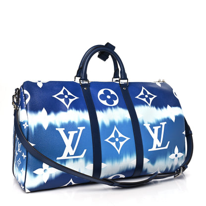 Louis Vuitton LOUIS VUITTON Monogram Escale Keepall Bandouliere 50 Blue 2 of 8