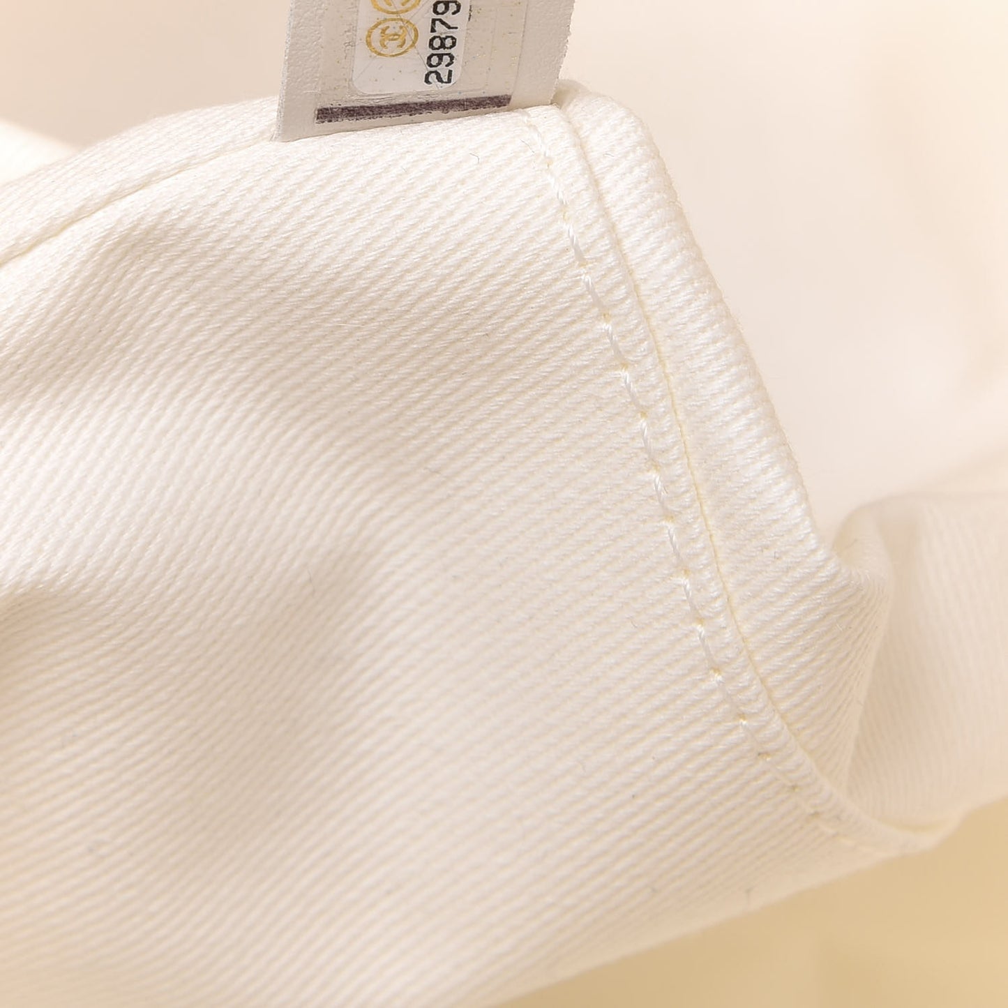 Canvas Pearl Large Deauville Tote Ecru Beige