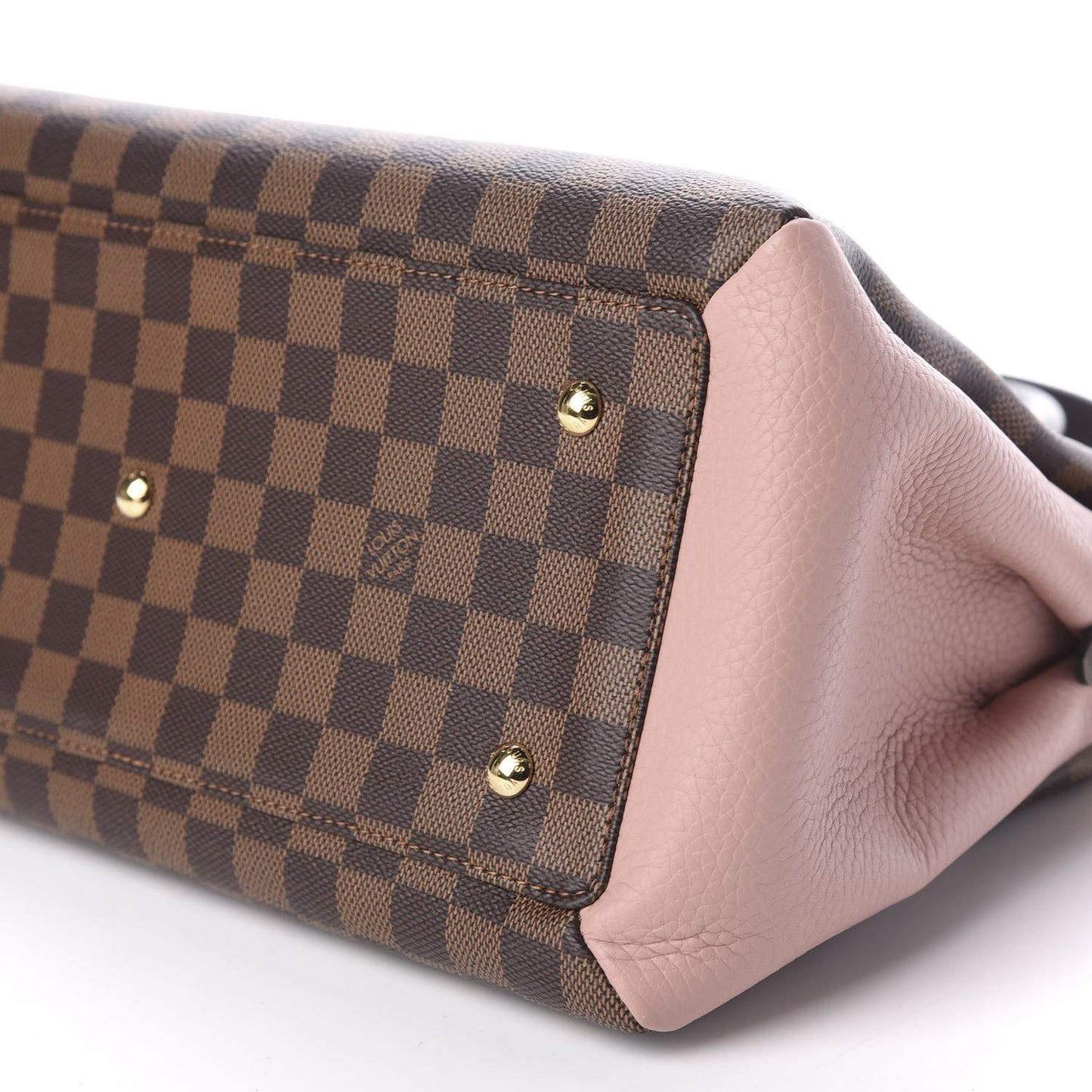 Cuir Taurillon Damier Ebene Normandy Magnolia