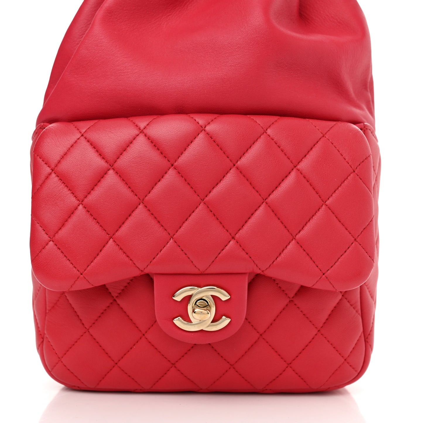 Lambskin Quilted Small In Seoul Backpack Red