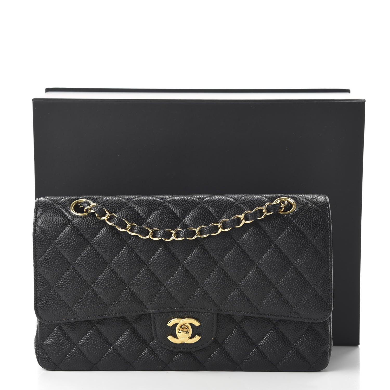 Chanel Caviar Quilted Medium Double Flap Black 11 of 11