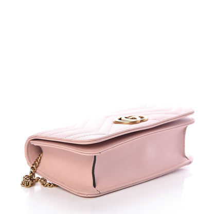 Gucci Calfskin Matelasse GG Marmont Mini Bag Perfect Pink 4 of 8
