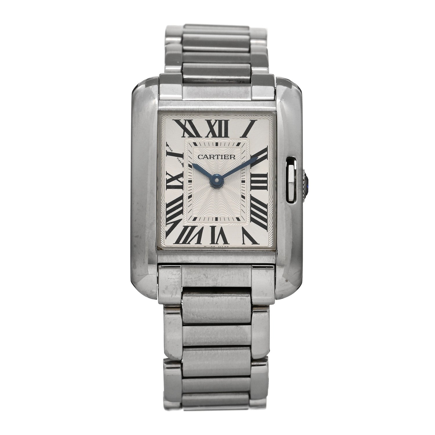Cartier Stainless Steel 23mm Tank Anglaise Quartz Watch 1 of 4
